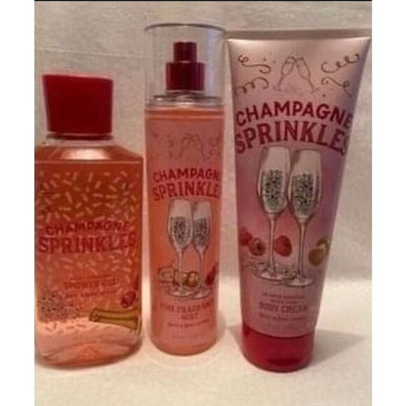 Bath and Body Works CHAMPAGNE SPRINKLES 3 PC Set - Picture 5 of 5